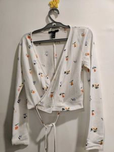 Floral Forever 21 Crop Top