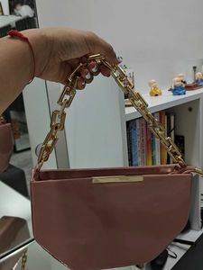 Chic Clutch with Chain Detail