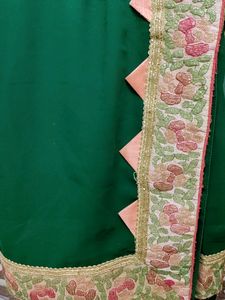 New Partywear Heavy Border Saree