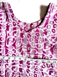 Pink Batik Print Salwar Kameez