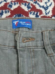 Stylish Olive Green Kids Jeans