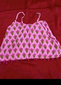 Cute Floral Print Night Suit