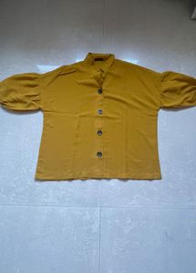 Colors of Earth Mustard Corduroy Top