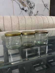 set of 8 Glass Jars