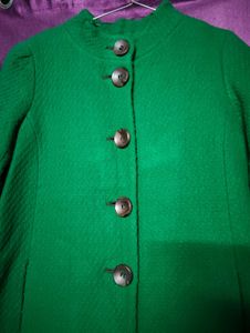 🌸Green Button-Down Coat
