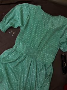 Green Printed Dress