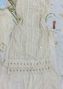 Cream/White Indian Dress