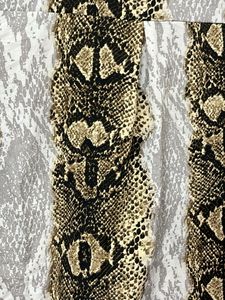 Snakeskin Print flare sleeve top for L size