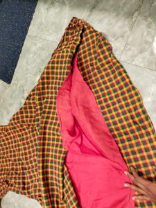 Anarkali Cotton Kurthi