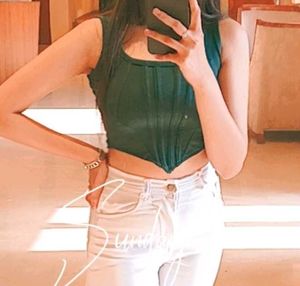 Green Corset Top
