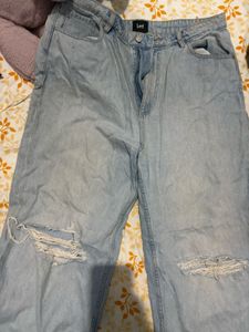 Lee Ripped Wide Leg Jeans