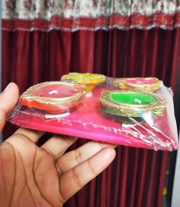 Decorative Candle Diya (Set of 4)