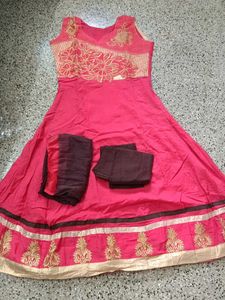 New Pink & Brown Salwar Set