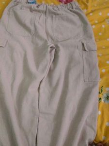 Beige Cargo Pants