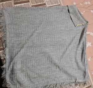 Grey Colour Ponchu