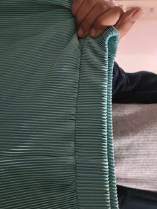 Teal Pleated Top