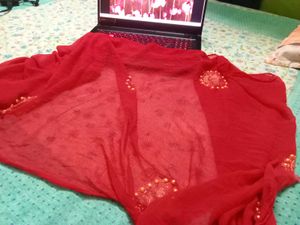 Red  Dupatta