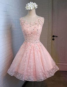 Pink Lace Party Dress