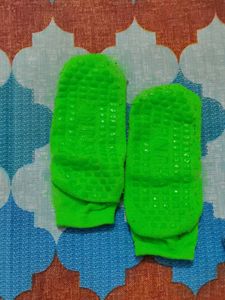 Anti Skid Green Socks