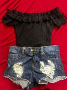 Off-Shoulder Ruffle Top
