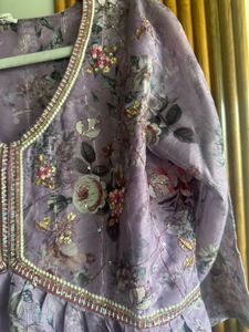 Kurta Set - Lavender Floral Alia Style