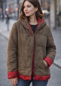 Stylish Brown Puffer Jacket