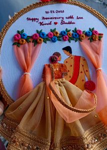 Wedding Anniversary Hoop Art