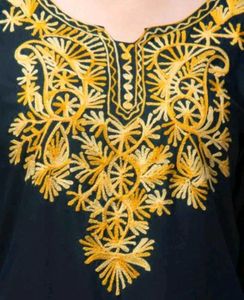 Woollen Aarik Work Kurta