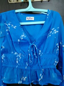 Kibo Y2K Blue Top 💙
