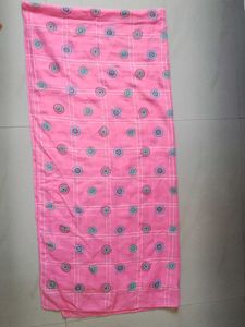 Pink Patterned Scarf And Palazzo Pant