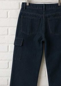 Black Cargo Jeans