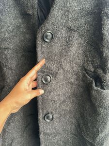 Elegant Wool Blend Overcoat