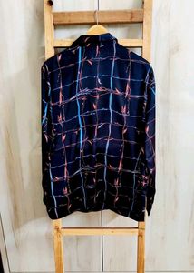 Black Printed Shirt Size-46