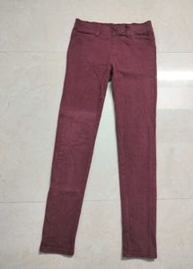 Burgundy Slim Jeans