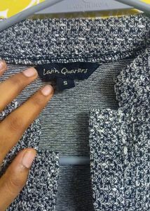 Women Heathered Blazer Jacket