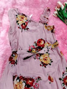 Floral Girls' Party Dress