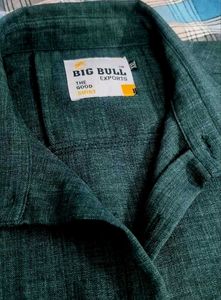 Big Bull Export Quality Pure Cotton Linen Shirt