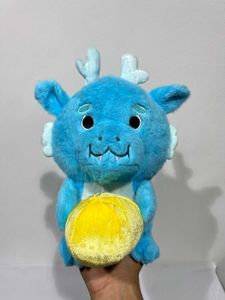Cute Blue Dragon Plushie with Lemon