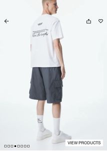 H&amp;M White &#39;New York&#39; Loose Fit T-Shirt