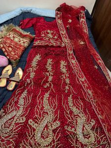 Maroon Wedding Lehenga