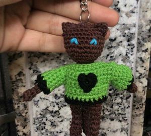 Cat With Sweater Keychain (Customisable)