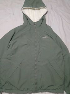 Olive Green Hooded Jacket