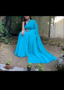 🥳Flate Sell🥳 2 Georget Saree 💓💙