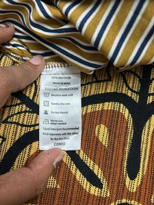 Dressberry Stripped Cream Colour Jumpsuit