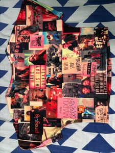 Y2K Photo Collage Graphic Crop Top