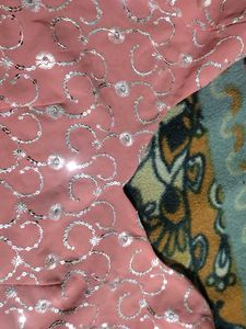 Heavy Sequence Saree With Stitched Blouse