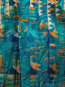 Designer Teal &amp; White Kurta Chunni