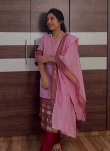 Pink Kurta Set with Dupatta