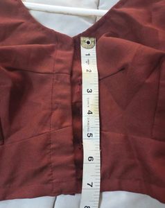 Brand new Coffee brown cotton Blouse