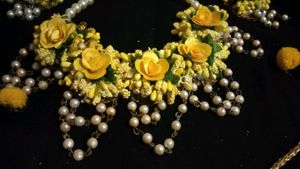 Floral Haldi Jewelry Set